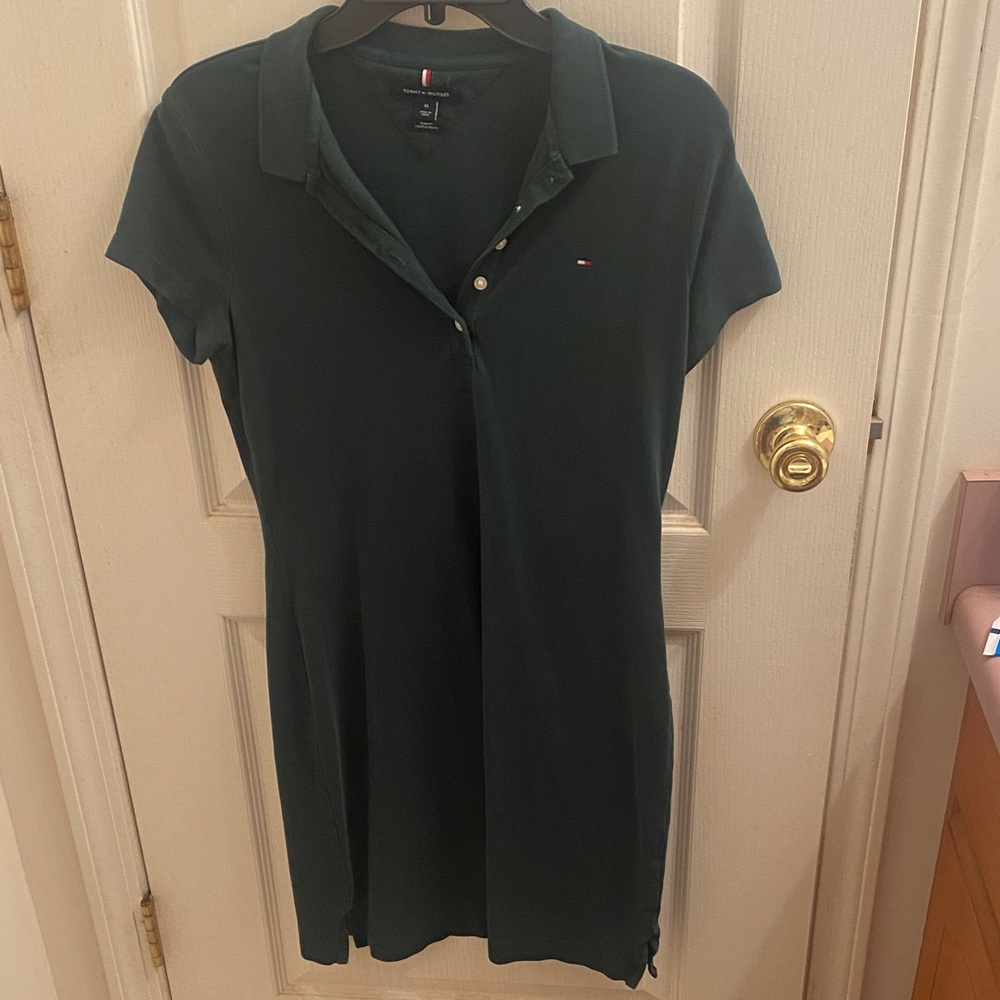Tommy Hilfiger Forest Green Polo Dress